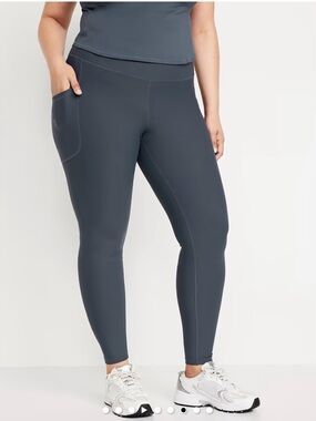 Everyday High-Waist Pocket Leggings - Blue
